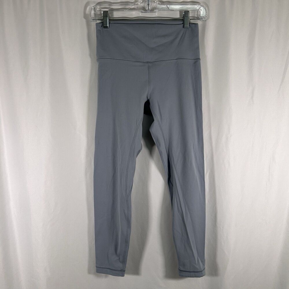 Hey Nuts Leggings Women's Small Blue Pull On High Rise 24" Inseam